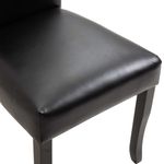 Casa si Gradina - Mobilier - Scaune si fotolii - Scaune - Scaune de bucatarie, 6 buc., piele ecologica, negru - Infinity.ro