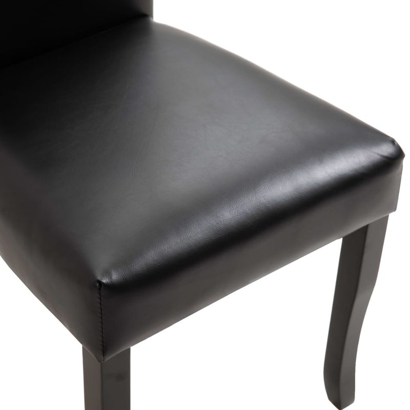 Casa si Gradina - Mobilier - Scaune si fotolii - Scaune - Scaune de bucatarie, 6 buc., piele ecologica, negru - Infinity.ro