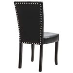 Casa si Gradina - Mobilier - Scaune si fotolii - Scaune - Scaune de bucatarie, 6 buc., piele ecologica, negru - Infinity.ro