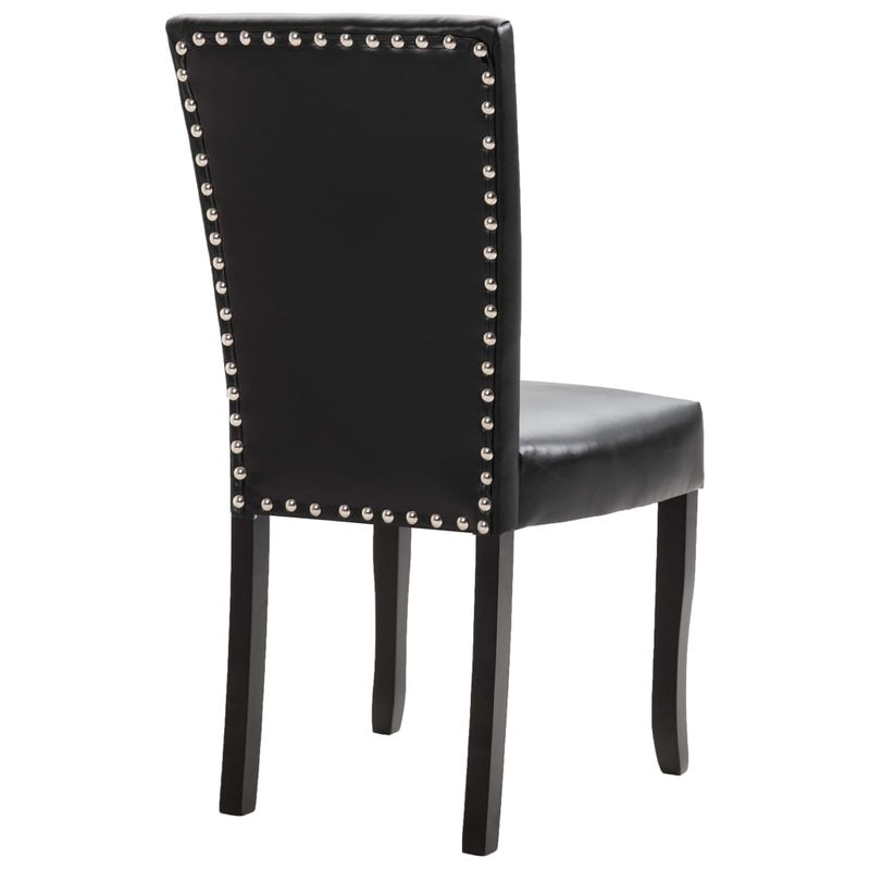Casa si Gradina - Mobilier - Scaune si fotolii - Scaune - Scaune de bucatarie, 6 buc., piele ecologica, negru - Infinity.ro