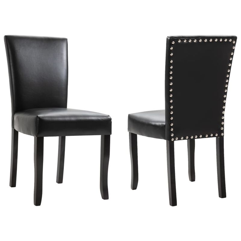 Casa si Gradina - Mobilier - Scaune si fotolii - Scaune - Scaune de bucatarie, 6 buc., piele ecologica, negru - Infinity.ro