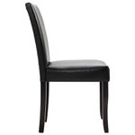 Casa si Gradina - Mobilier - Scaune si fotolii - Scaune - Scaune de bucatarie, 6 buc., piele ecologica, negru - Infinity.ro