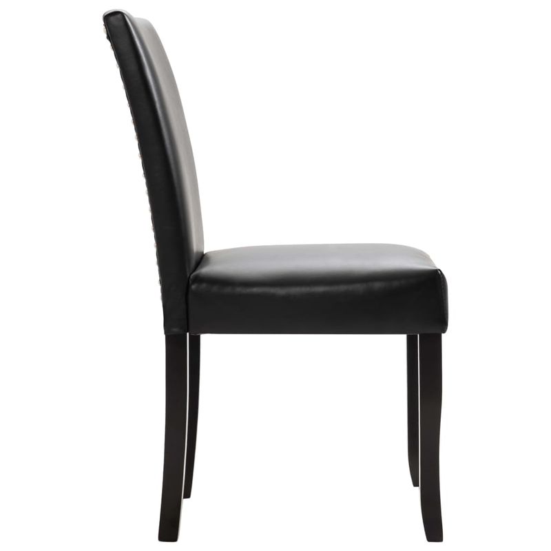 Casa si Gradina - Mobilier - Scaune si fotolii - Scaune - Scaune de bucatarie, 6 buc., piele ecologica, negru - Infinity.ro