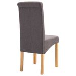 Casa si Gradina - Mobilier - Scaune si fotolii - Scaune - Scaune de bucatarie, 6 buc., material textil, gri taupe - Infinity.ro