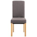 Casa si Gradina - Mobilier - Scaune si fotolii - Scaune - Scaune de bucatarie, 6 buc., material textil, gri taupe - Infinity.ro