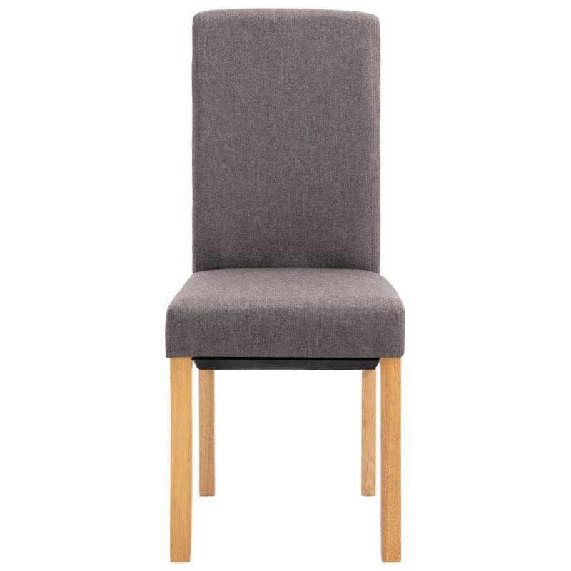 Casa si Gradina - Mobilier - Scaune si fotolii - Scaune - Scaune de bucatarie, 6 buc., material textil, gri taupe - Infinity.ro