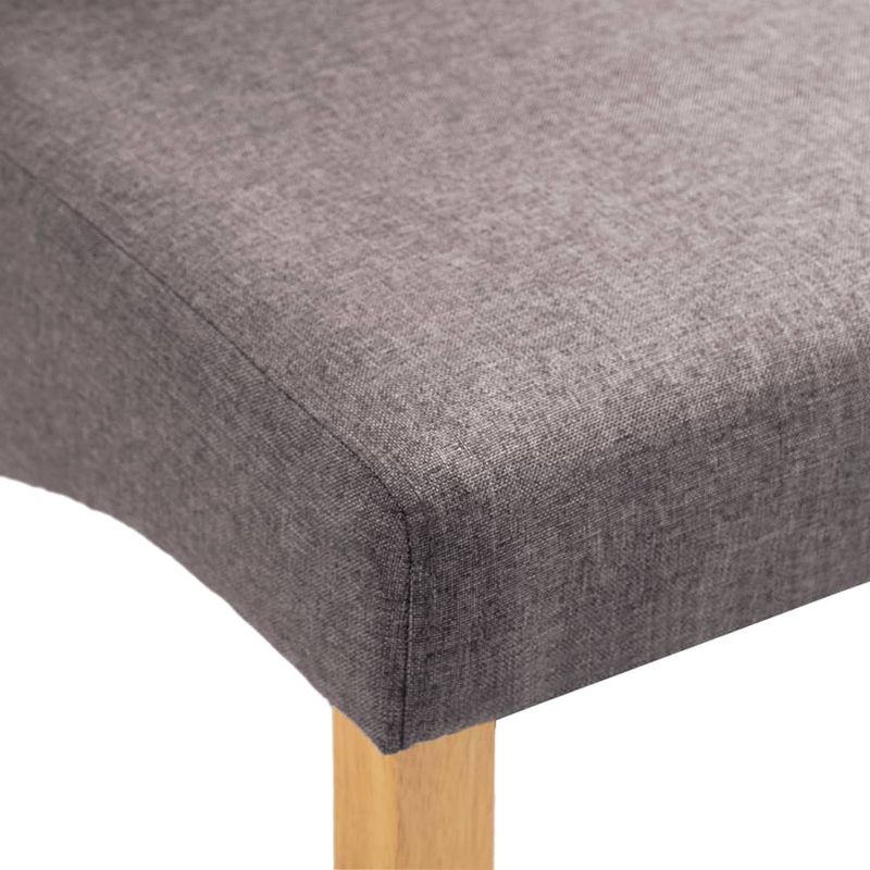 Casa si Gradina - Mobilier - Scaune si fotolii - Scaune - Scaune de bucatarie, 6 buc., material textil, gri taupe - Infinity.ro
