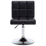 Casa si Gradina - Mobilier - Scaune si fotolii - Scaune - Scaune de bucatarie pivotante, 6 buc, piele ecologica, negru - Infinity.ro