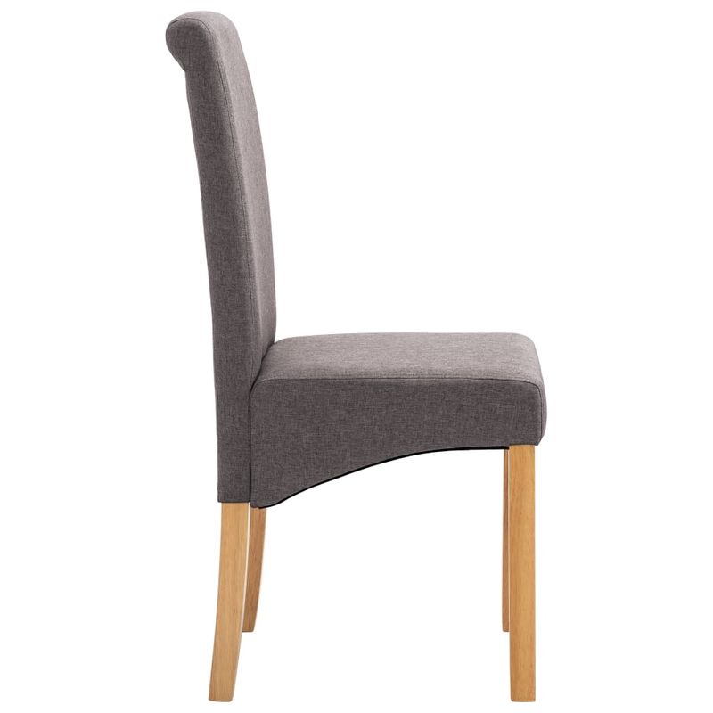 Casa si Gradina - Mobilier - Scaune si fotolii - Scaune - Scaune de bucatarie, 6 buc., material textil, gri taupe - Infinity.ro