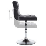 Casa si Gradina - Mobilier - Scaune si fotolii - Scaune - Scaune de bucatarie pivotante, 6 buc, piele ecologica, negru - Infinity.ro