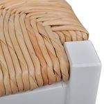 Casa si Gradina - Mobilier - Scaune si fotolii - Scaune - Scaune de bucatarie, 6 buc., lemn de pin si stuf, alb - Infinity.ro
