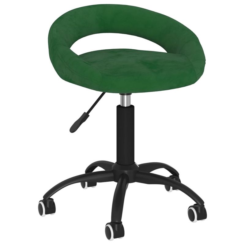 Casa si Gradina - Mobilier - Scaune si fotolii - Scaune - Scaune de bucatarie pivotante, 2 buc., catifea, verde inchis, model 5 - Infinity.ro
