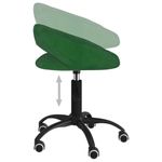 Casa si Gradina - Mobilier - Scaune si fotolii - Scaune - Scaune de bucatarie pivotante, 2 buc., catifea, verde inchis, model 5 - Infinity.ro
