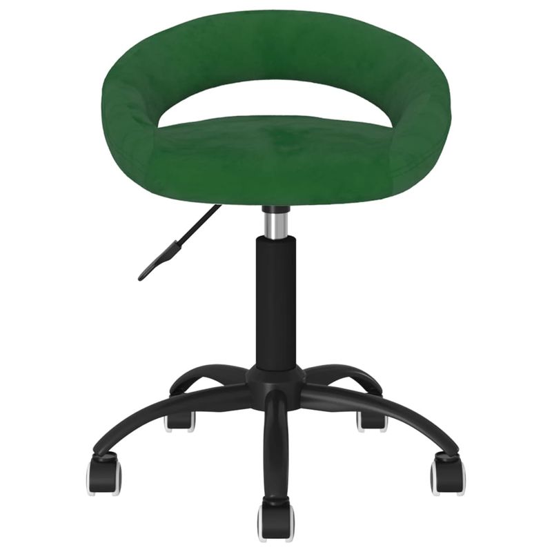 Casa si Gradina - Mobilier - Scaune si fotolii - Scaune - Scaune de bucatarie pivotante, 2 buc., catifea, verde inchis, model 5 - Infinity.ro