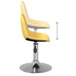 Casa si Gradina - Mobilier - Scaune si fotolii - Scaune - Scaune de bucatarie pivotante, 2 buc., textil, galben mustar, model 2 - Infinity.ro
