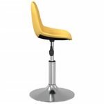 Casa si Gradina - Mobilier - Scaune si fotolii - Scaune - Scaune de bucatarie pivotante, 2 buc., textil, galben mustar, model 2 - Infinity.ro