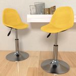 Casa si Gradina - Mobilier - Scaune si fotolii - Scaune - Scaune de bucatarie pivotante, 2 buc., textil, galben mustar, model 2 - Infinity.ro