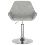 Casa si Gradina - Mobilier - Scaune si fotolii - Scaune - Scaune de bucatarie pivotante, 2 buc., textil, gri deschis, model 28 - Infinity.ro