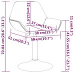 Casa si Gradina - Mobilier - Scaune si fotolii - Scaune - Scaune de bucatarie pivotante, 2 buc., textil, gri deschis, model 28 - Infinity.ro