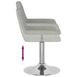 Casa si Gradina - Mobilier - Scaune si fotolii - Scaune - Scaune de bucatarie pivotante, 2 buc., textil, gri deschis, model 28 - Infinity.ro