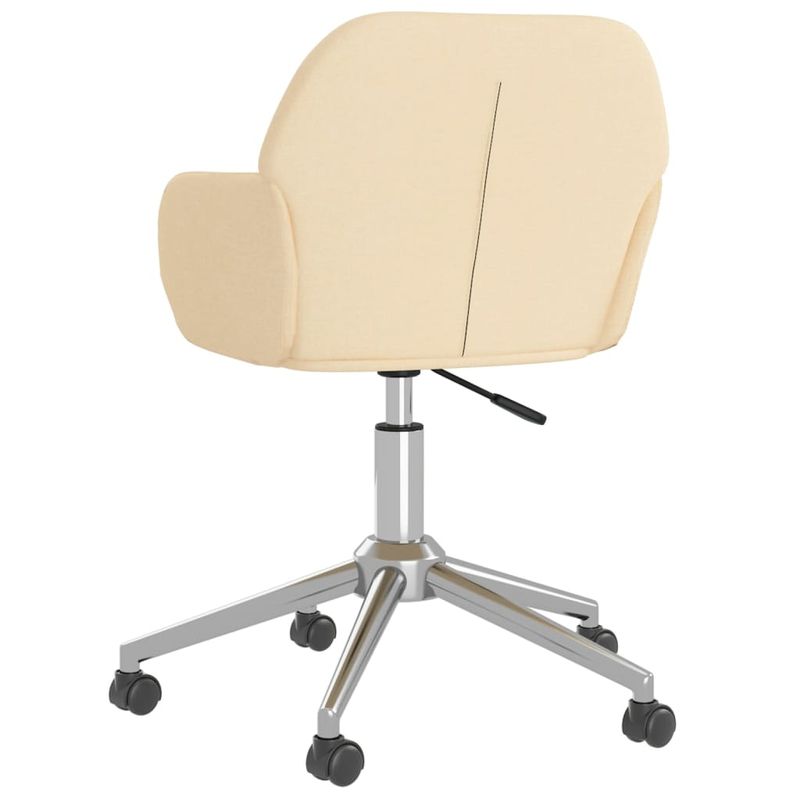 Casa si Gradina - Mobilier - Scaune si fotolii - Scaune - Scaune de bucatarie pivotante, 2 buc., material textil, crem, model 5 - Infinity.ro