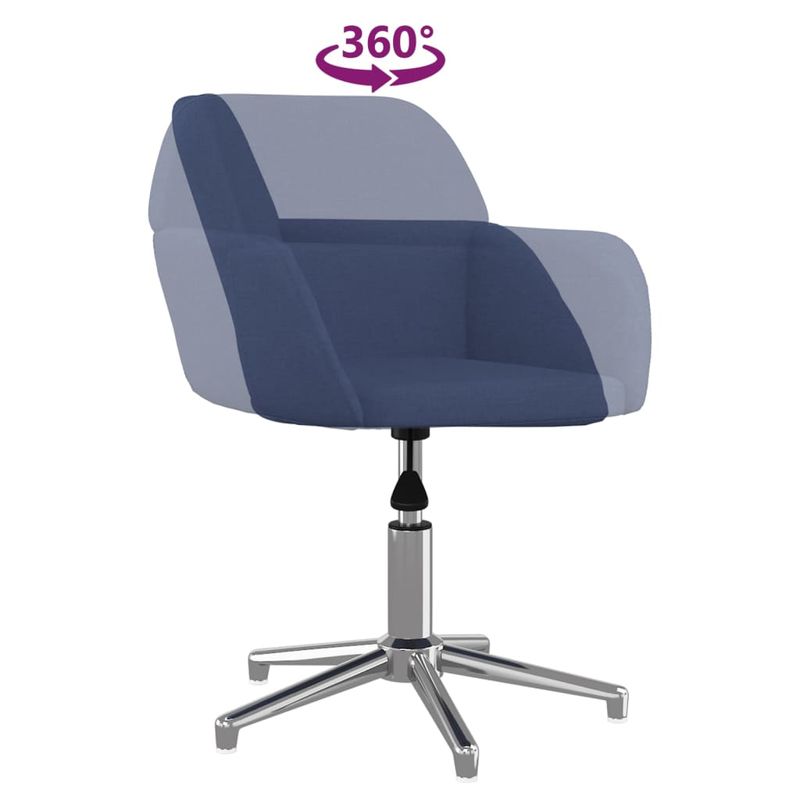 Casa si Gradina - Mobilier - Scaune si fotolii - Scaune - Scaune de bucatarie pivotante, 2 buc., textil, albastru, model 4 - Infinity.ro