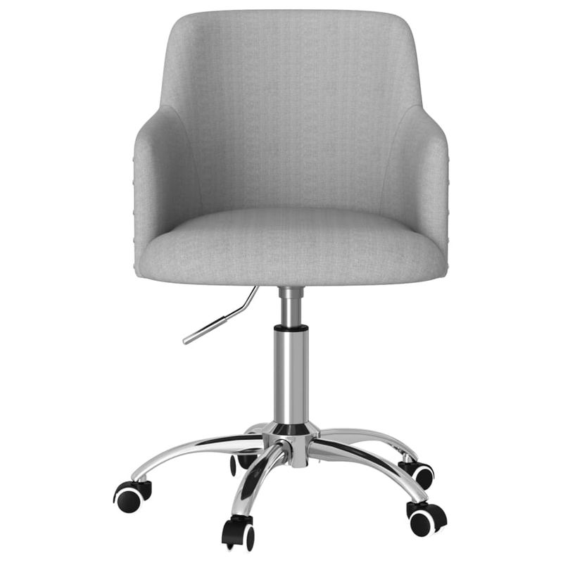 Casa si Gradina - Mobilier - Scaune si fotolii - Scaune - Scaune de bucatarie pivotante, 2 buc., textil, gri deschis, model 30 - Infinity.ro