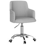 Casa si Gradina - Mobilier - Scaune si fotolii - Scaune - Scaune de bucatarie pivotante, 2 buc., textil, gri deschis, model 30 - Infinity.ro