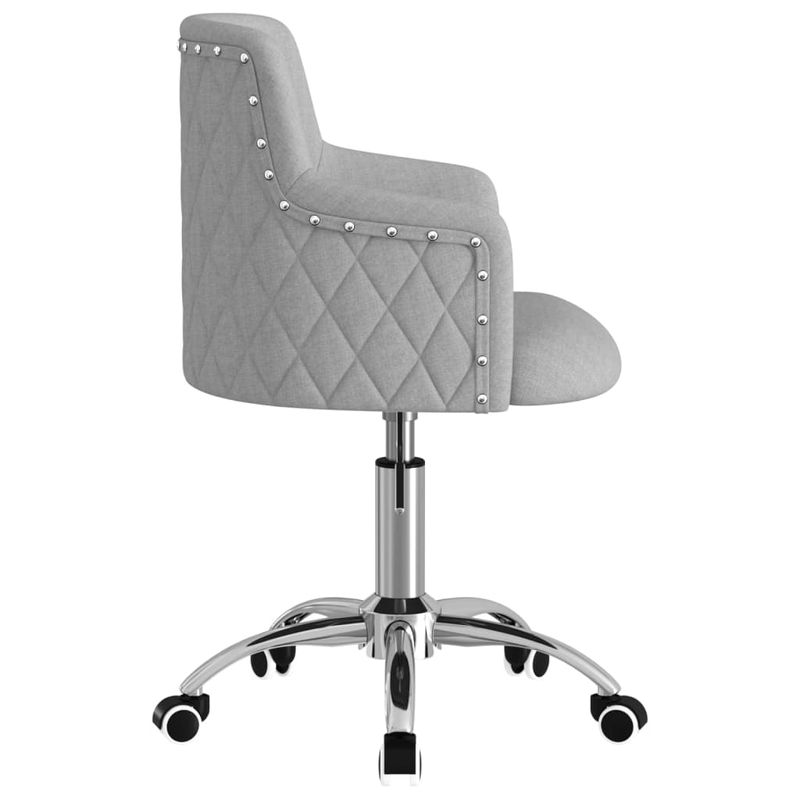 Casa si Gradina - Mobilier - Scaune si fotolii - Scaune - Scaune de bucatarie pivotante, 2 buc., textil, gri deschis, model 30 - Infinity.ro