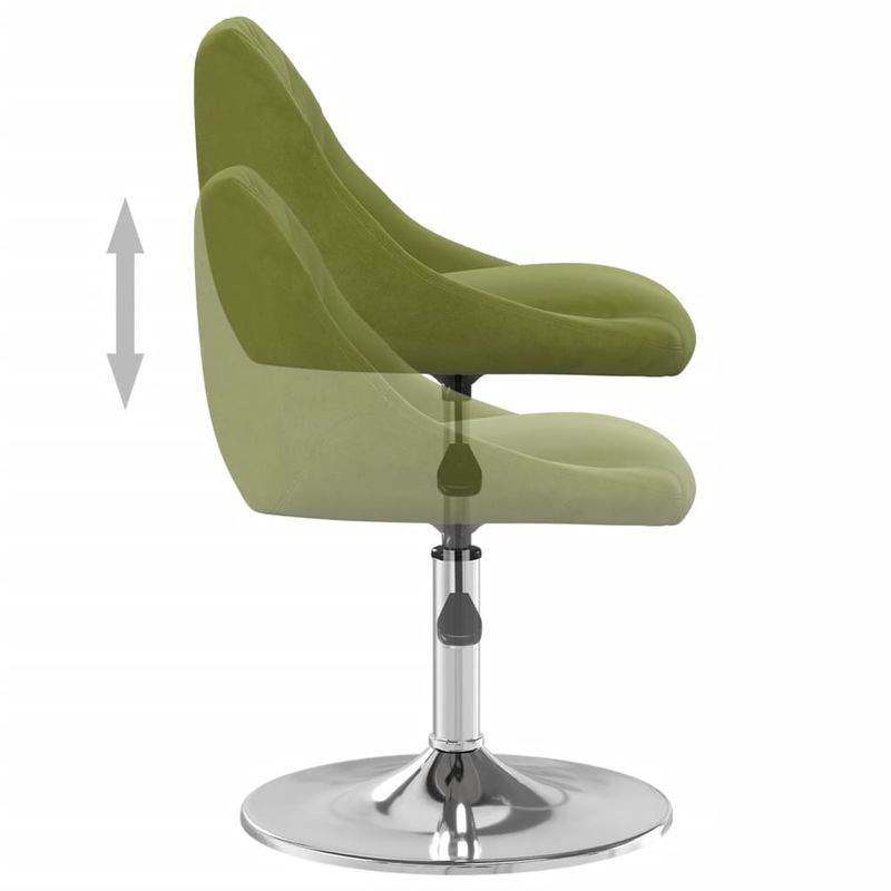 Casa si Gradina - Mobilier - Scaune si fotolii - Scaune - Scaune de bucatarie pivotante, 2 buc., catifea, verde deschis, model 72 - Infinity.ro