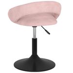 Casa si Gradina - Mobilier - Scaune si fotolii - Scaune - Scaune de bucatarie pivotante, 4 buc, catifea, roz, model 1 - Infinity.ro