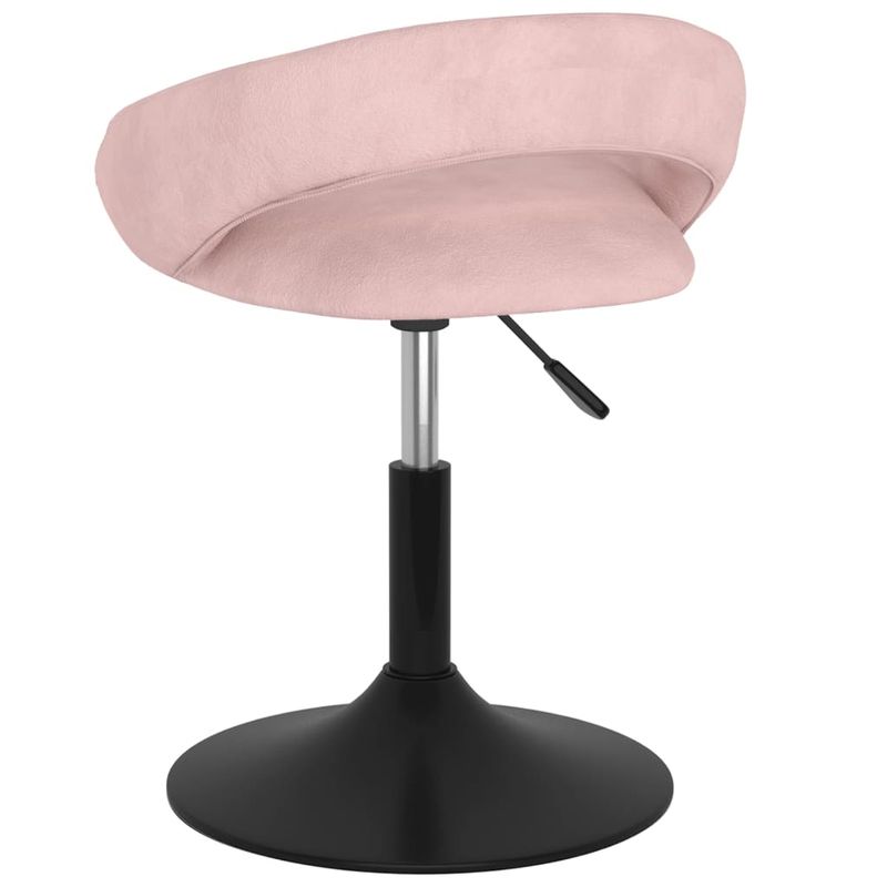 Casa si Gradina - Mobilier - Scaune si fotolii - Scaune - Scaune de bucatarie pivotante, 4 buc, catifea, roz, model 1 - Infinity.ro