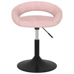 Casa si Gradina - Mobilier - Scaune si fotolii - Scaune - Scaune de bucatarie pivotante, 4 buc, catifea, roz, model 1 - Infinity.ro