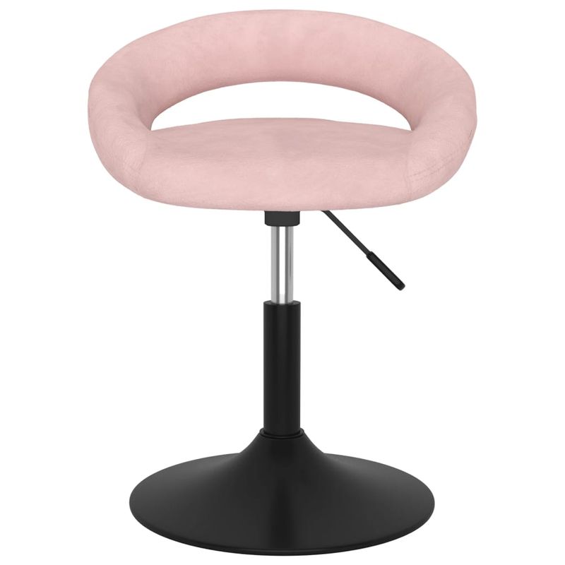 Casa si Gradina - Mobilier - Scaune si fotolii - Scaune - Scaune de bucatarie pivotante, 4 buc, catifea, roz, model 1 - Infinity.ro