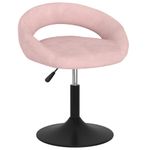Casa si Gradina - Mobilier - Scaune si fotolii - Scaune - Scaune de bucatarie pivotante, 4 buc, catifea, roz, model 1 - Infinity.ro