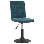 Casa si Gradina - Mobilier - Scaune si fotolii - Scaune - Scaune de bucatarie pivotante, 4 buc., catifea, albastru, model 5 - Infinity.ro