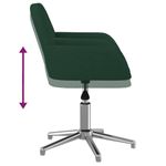 Casa si Gradina - Mobilier - Scaune si fotolii - Scaune - Scaune de bucatarie pivotante, 2 buc., textil, verde inchis, model 3 - Infinity.ro