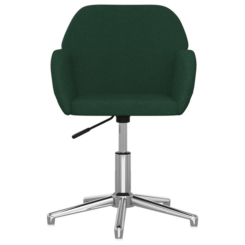 Casa si Gradina - Mobilier - Scaune si fotolii - Scaune - Scaune de bucatarie pivotante, 2 buc., textil, verde inchis, model 3 - Infinity.ro