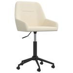 Casa si Gradina - Mobilier - Scaune si fotolii - Scaune - Scaune de bucatarie pivotante, 4 buc., catifea, crem, model 2 - Infinity.ro