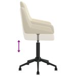 Casa si Gradina - Mobilier - Scaune si fotolii - Scaune - Scaune de bucatarie pivotante, 4 buc., catifea, crem, model 2 - Infinity.ro