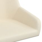 Casa si Gradina - Mobilier - Scaune si fotolii - Scaune - Scaune de bucatarie pivotante, 4 buc., catifea, crem, model 2 - Infinity.ro