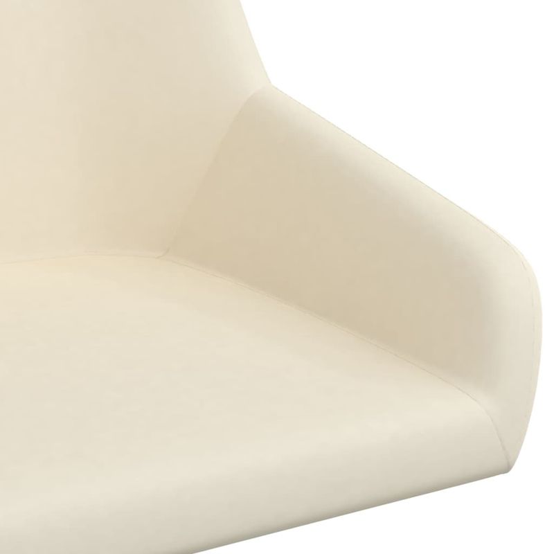 Casa si Gradina - Mobilier - Scaune si fotolii - Scaune - Scaune de bucatarie pivotante, 4 buc., catifea, crem, model 2 - Infinity.ro