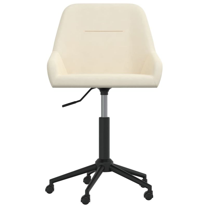 Casa si Gradina - Mobilier - Scaune si fotolii - Scaune - Scaune de bucatarie pivotante, 4 buc., catifea, crem, model 2 - Infinity.ro