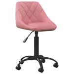 Casa si Gradina - Mobilier - Scaune si fotolii - Scaune - Scaune de bucatarie pivotante, 4 buc, catifea, roz, model 3 - Infinity.ro