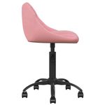 Casa si Gradina - Mobilier - Scaune si fotolii - Scaune - Scaune de bucatarie pivotante, 4 buc, catifea, roz, model 3 - Infinity.ro