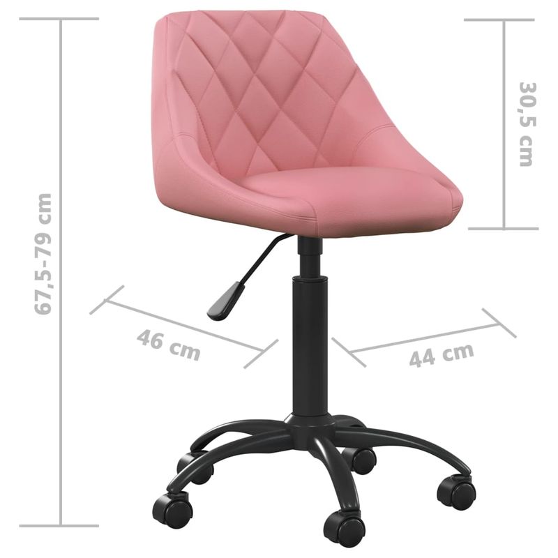 Casa si Gradina - Mobilier - Scaune si fotolii - Scaune - Scaune de bucatarie pivotante, 4 buc, catifea, roz, model 3 - Infinity.ro