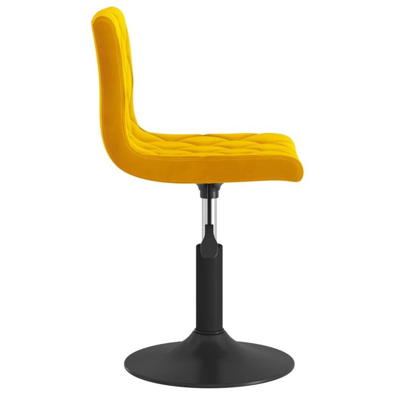 Casa si Gradina - Mobilier - Scaune si fotolii - Scaune - Scaune de bucatarie pivotante, 4 buc., catifea, galben mustar, model 26 - Infinity.ro