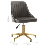 Casa si Gradina - Mobilier - Scaune si fotolii - Scaune - Scaune de bucatarie pivotante, 4 buc., catifea, gri inchis, model 28 - Infinity.ro
