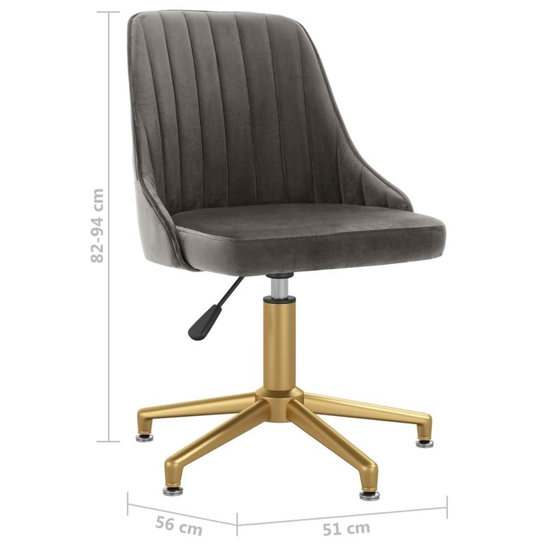 Casa si Gradina - Mobilier - Scaune si fotolii - Scaune - Scaune de bucatarie pivotante, 4 buc., catifea, gri inchis, model 28 - Infinity.ro