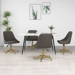 Casa si Gradina - Mobilier - Scaune si fotolii - Scaune - Scaune de bucatarie pivotante, 4 buc., catifea, gri inchis, model 28 - Infinity.ro